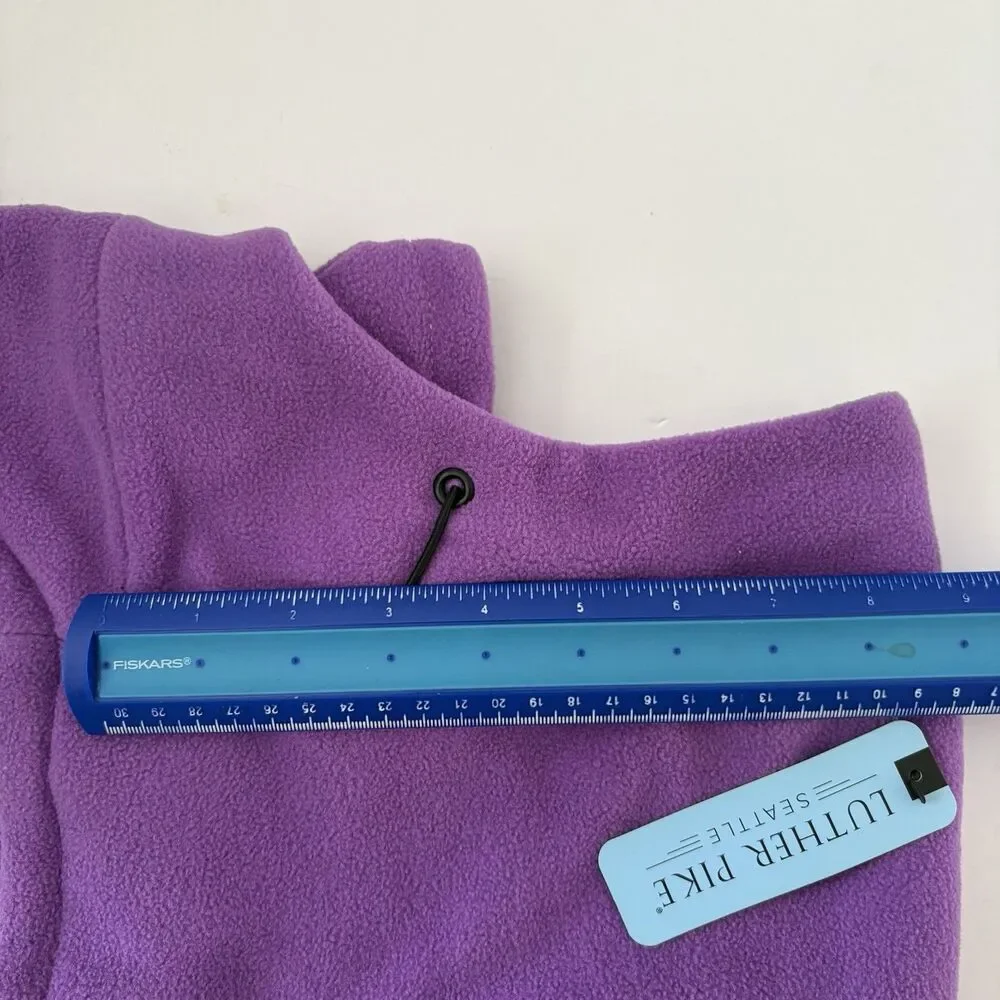 Girls Ski Mask Purple Ages 4-12 Winter Fleece Hat Neck Warmer Full Face NEW
